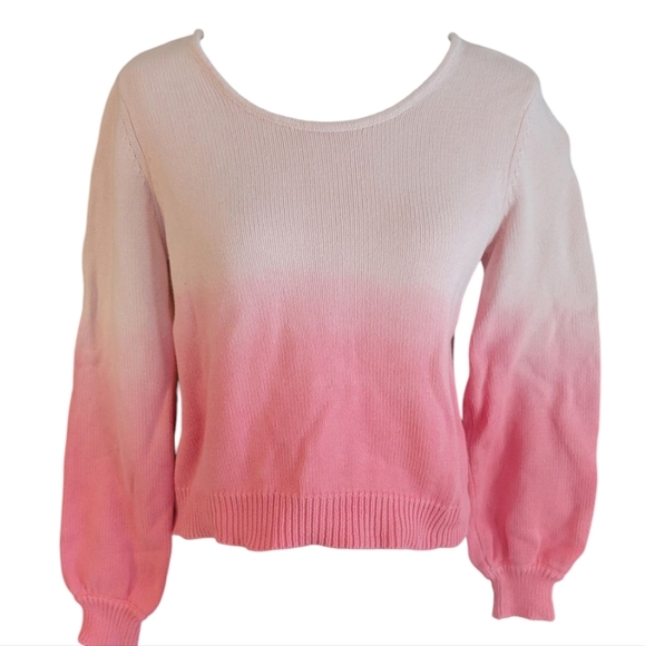 CANDIE'S OMBRE COTTON SWEATER - Picture 1 of 8